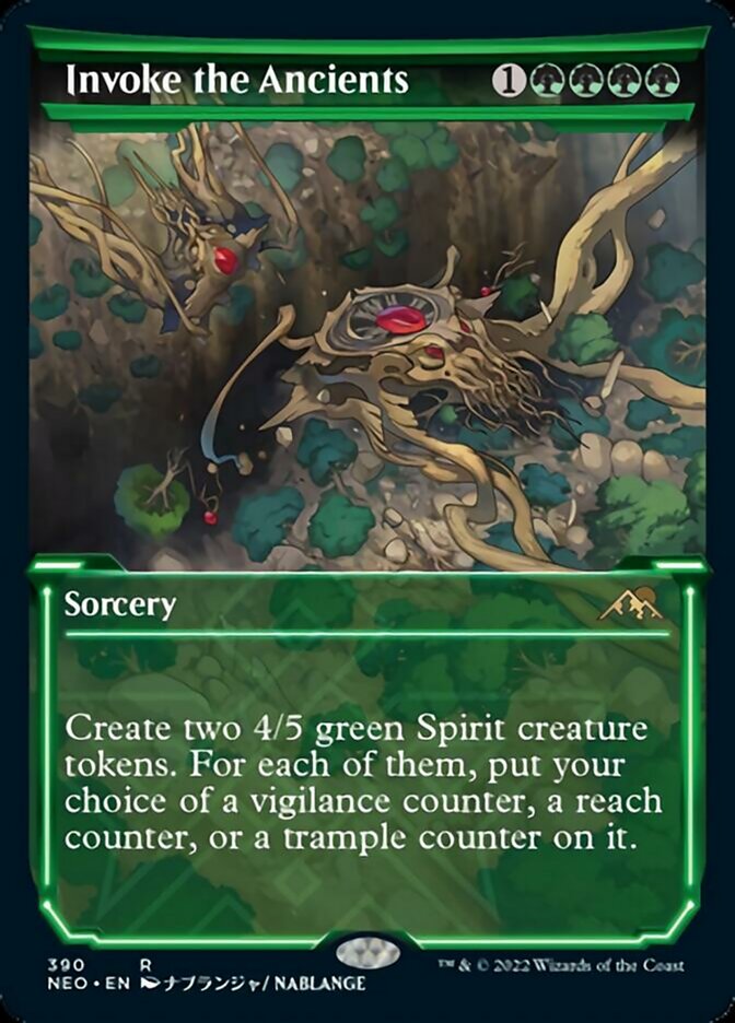 Invoke the Ancients (Showcase Soft Glow) [Kamigawa: Neon Dynasty]-1