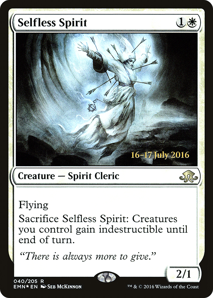 Selfless Spirit [Eldritch Moon Prerelease Promos]-1