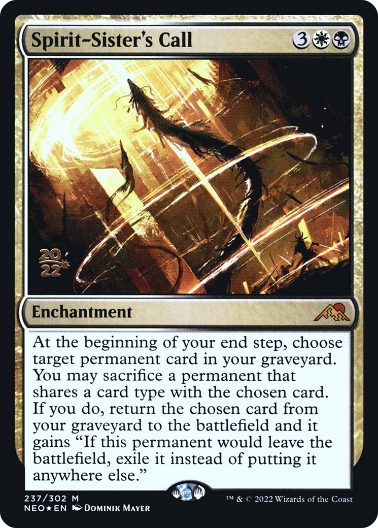 Spirit-Sister's Call [Kamigawa: Neon Dynasty Prerelease Promos]-1