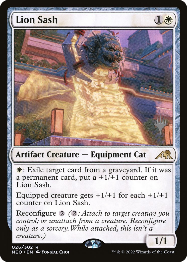 Lion Sash (Promo Pack) [Kamigawa: Neon Dynasty Promos]-1