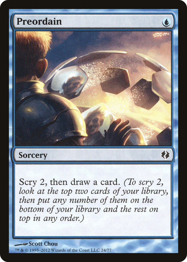 Preordain [Duel Decks: Venser vs. Koth]-1