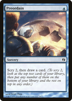 Preordain [Duel Decks: Venser vs. Koth]-1