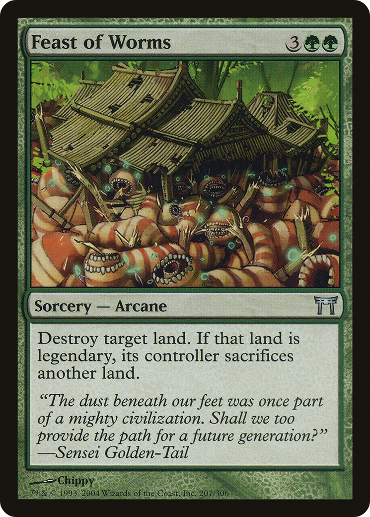 Feast of Worms [Champions of Kamigawa]-1