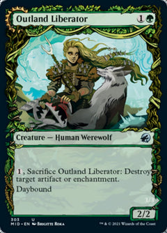 Outland Liberator // Frenzied Trapbreaker (Showcase Equinox) [Innistrad: Midnight Hunt]-1