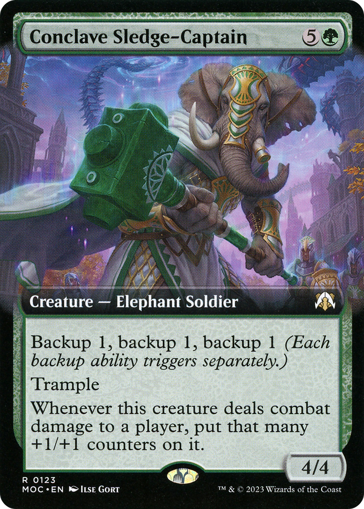 Conclave Sledge-Captain (Extended Art) [March of the Machine Commander]-1