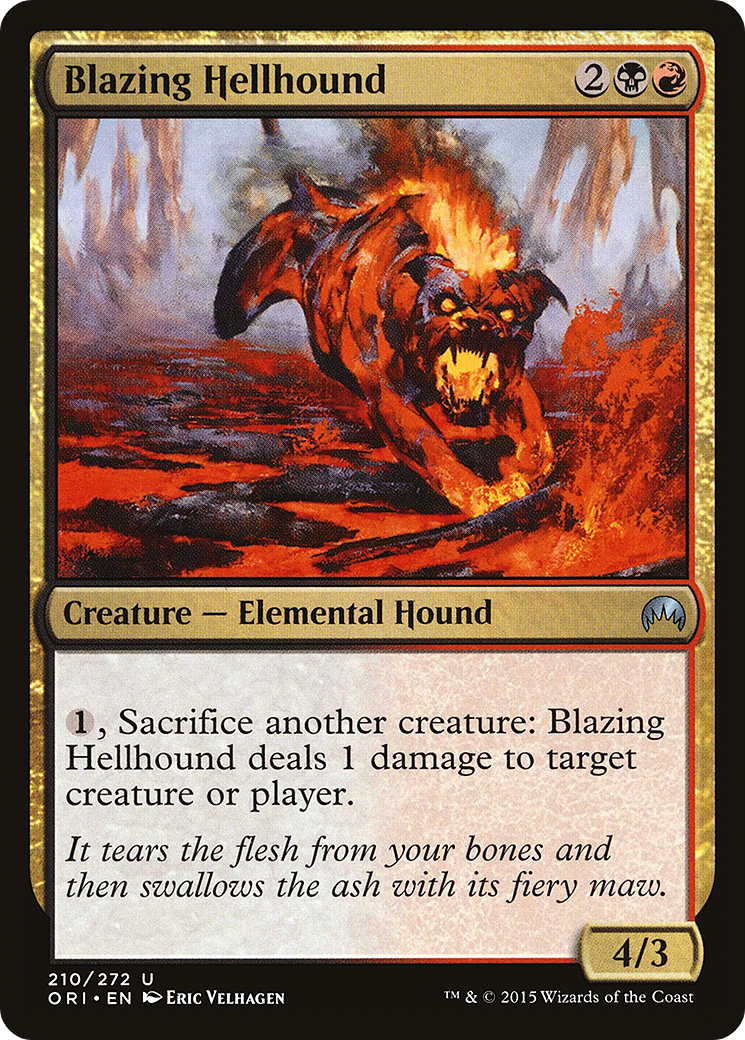Blazing Hellhound [Magic Origins]-1