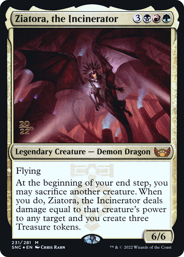 Ziatora, the Incinerator (PRE-231) - Streets of New Capenna Promos Foil-1