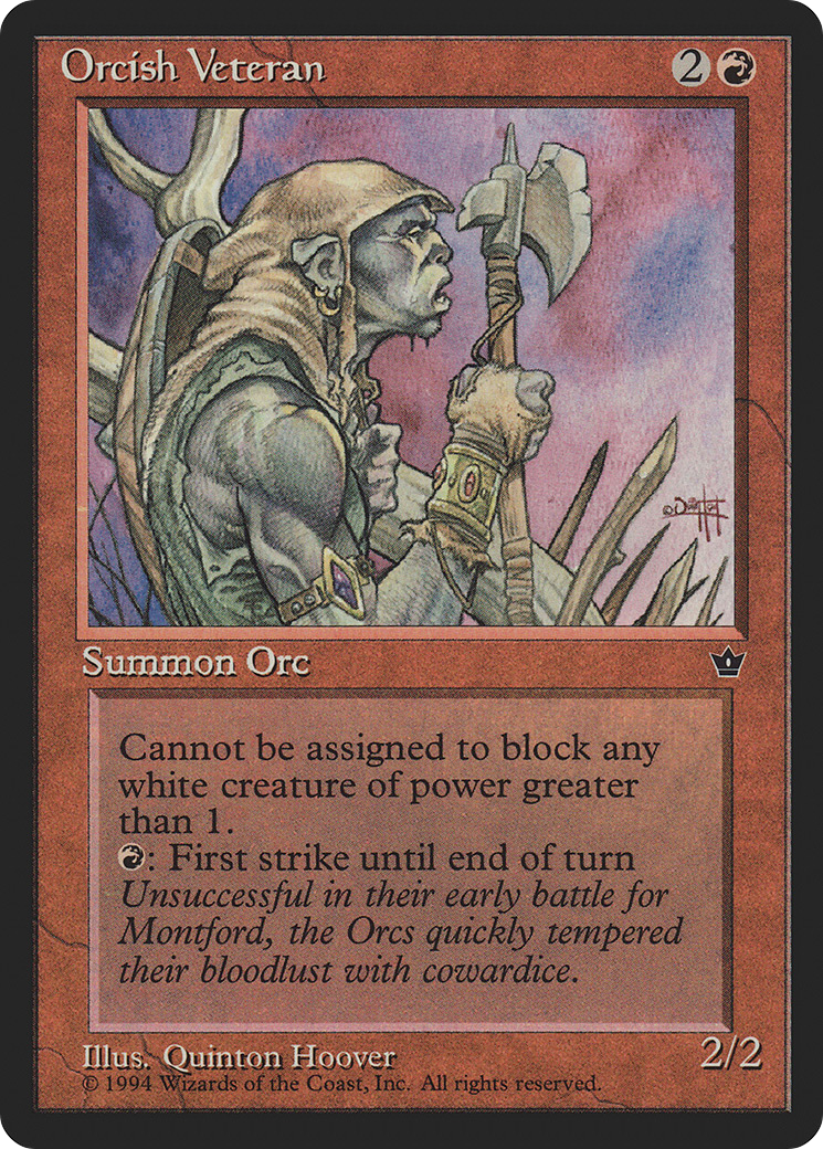 Orcish Veteran (Quinton Hoover) [Fallen Empires]-1