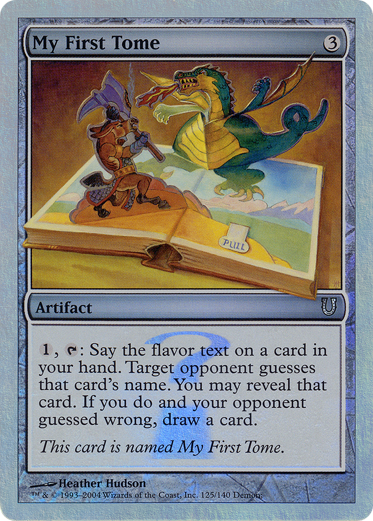 My First Tome (Alternate Foil) [Unhinged]-1