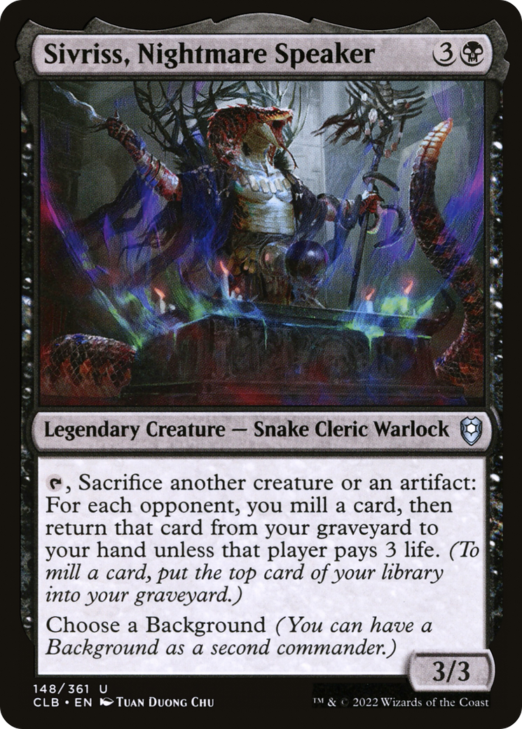 Sivriss, Nightmare Speaker [Commander Legends: Battle for Baldur's Gate]-1