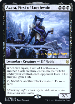 Ayara, First of Locthwain [Throne of Eldraine Prerelease Promos]-1