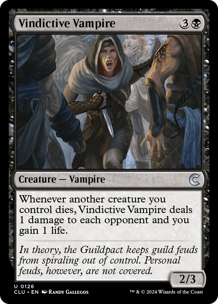Vindictive Vampire (CLU-126) - Ravnica: Clue Edition-1