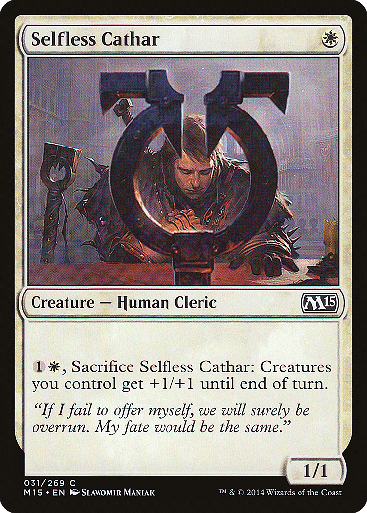 Selfless Cathar [Magic 2015]-1