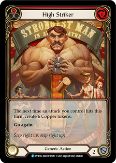 High Striker (Red) [EVR164] (Everfest)  1st Edition Extended Art Rainbow Foil-2