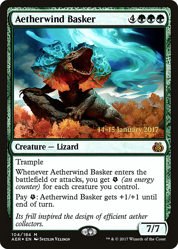 Aetherwind Basker [Aether Revolt Prerelease Promos]-1