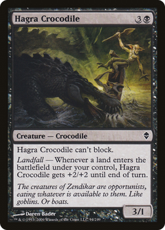 Hagra Crocodile [Zendikar]-1