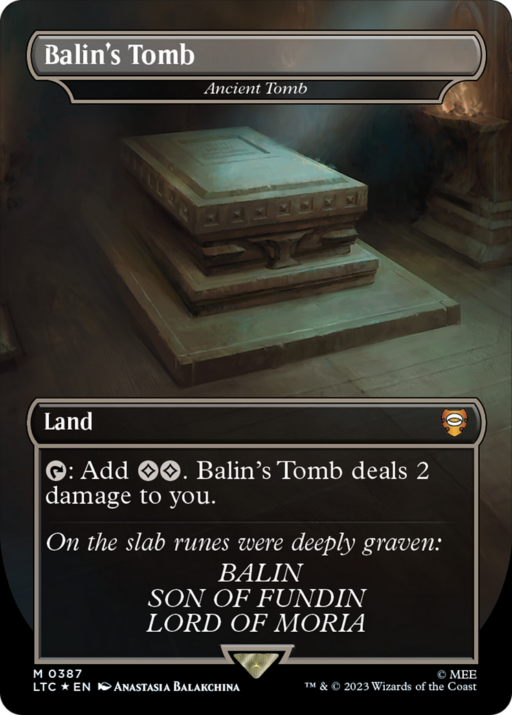 Balin's Tomb - Ancient Tomb (Surge Foil Realms and Relics) [The Lord of the Rings: Tales of Middle-Earth Commander]-1
