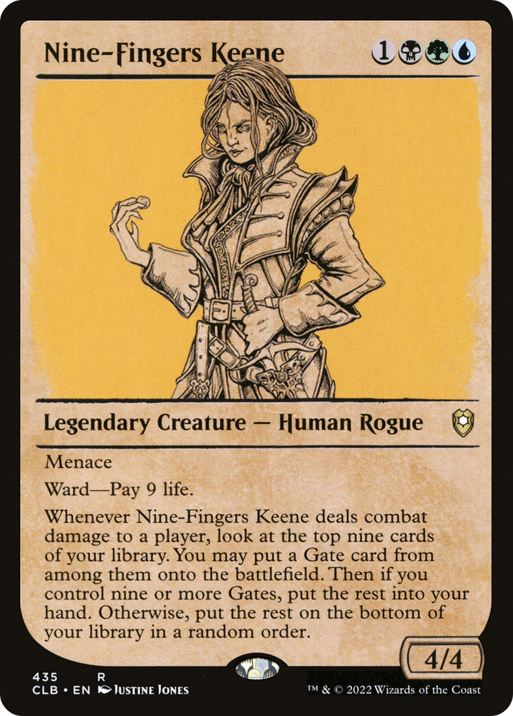 Nine-Fingers Keene (Showcase) [Commander Legends: Battle for Baldur's Gate]-1