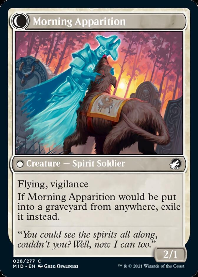 Mourning Patrol // Morning Apparition [Innistrad: Midnight Hunt]-2