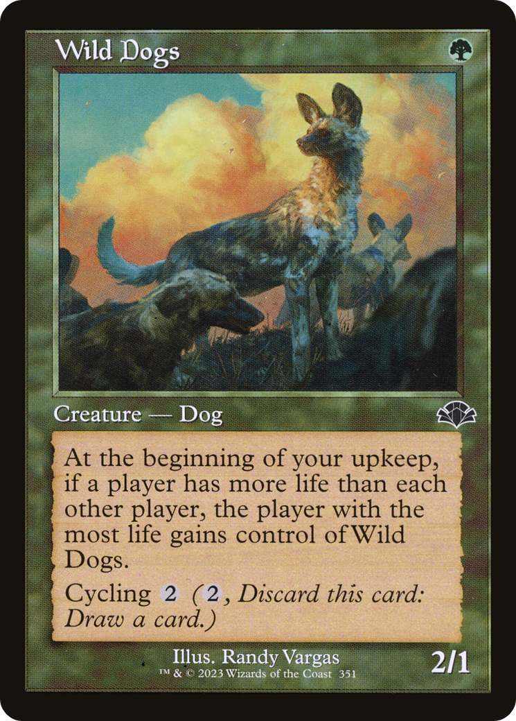 Wild Dogs (Retro Frame) (DMR-351) - Dominaria Remastered-1