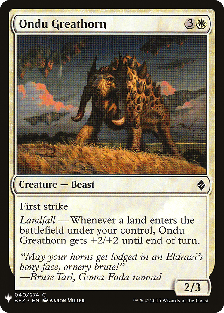 Ondu Greathorn [Mystery Booster]-1