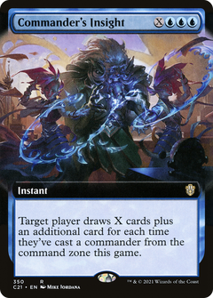 Commander's Insight (Extended Art) [Commander 2021]-1