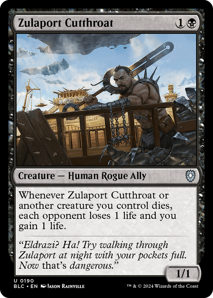 Zulaport Cutthroat (BLC-190) - Bloomburrow Commander-1