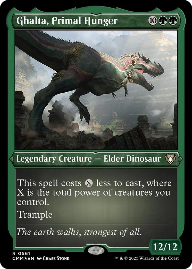 Ghalta, Primal Hunger (Foil Etched) [Commander Masters]-1