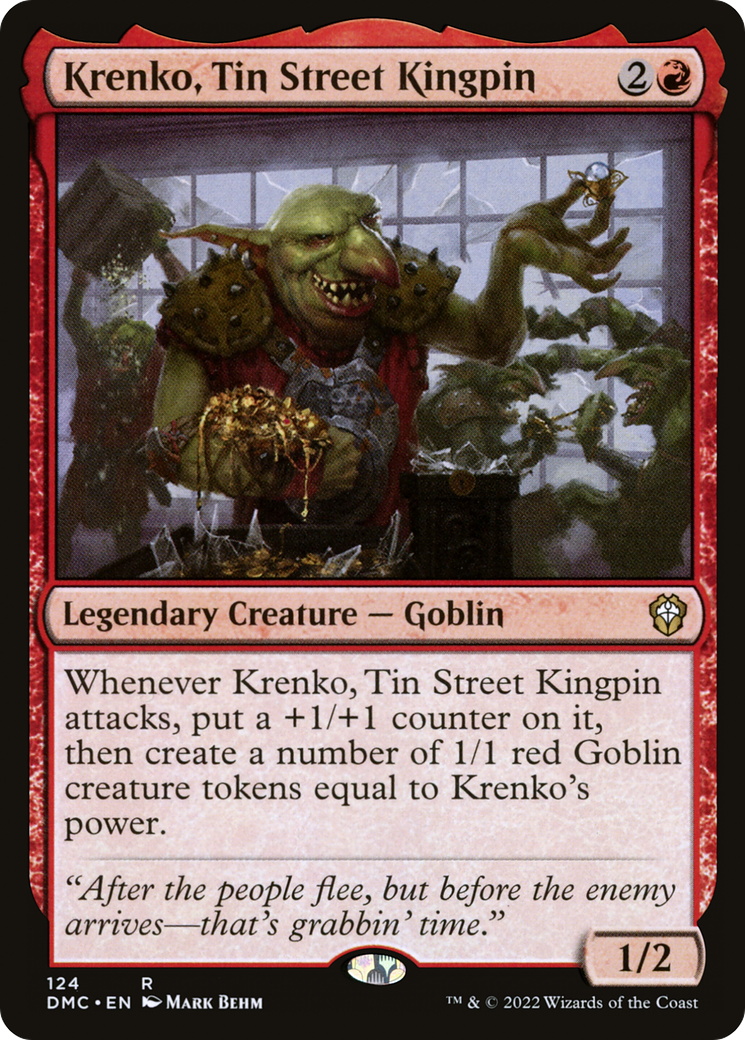 Krenko, Tin Street Kingpin [Dominaria United Commander]-1