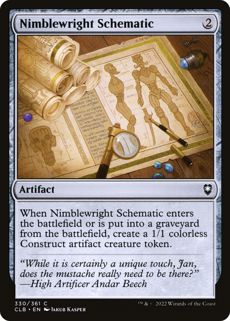 Nimblewright Schematic [Commander Legends: Battle for Baldur's Gate]-1