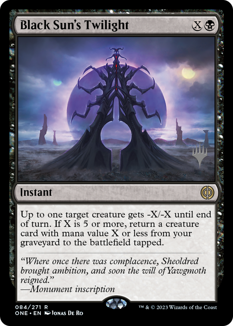 Black Sun's Twilight (Promo Pack) [Phyrexia: All Will Be One Promos]-1