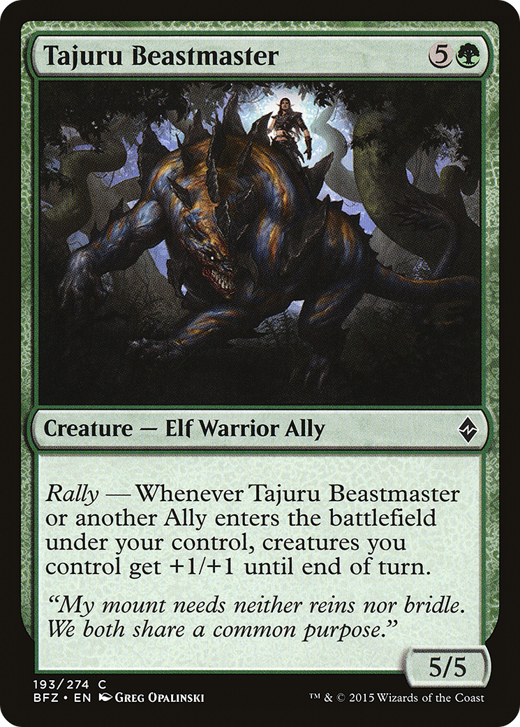 Tajuru Beastmaster [Battle for Zendikar]-1