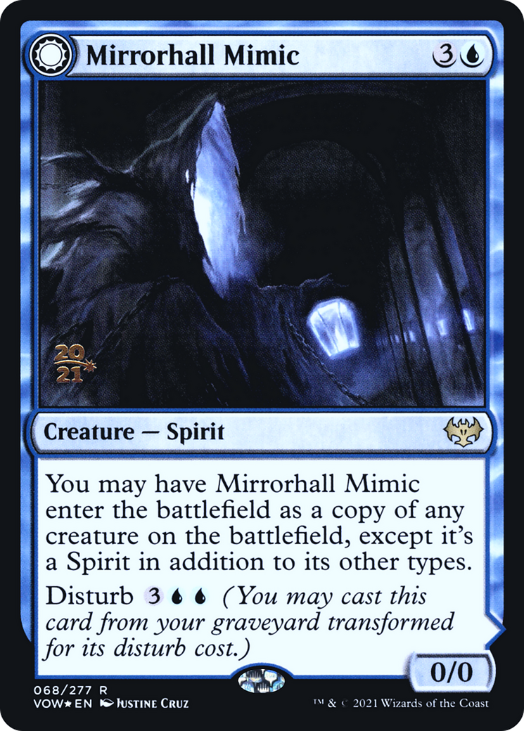 Mirrorhall Mimic // Ghastly Mimicry [Innistrad: Crimson Vow Prerelease Promos]-3