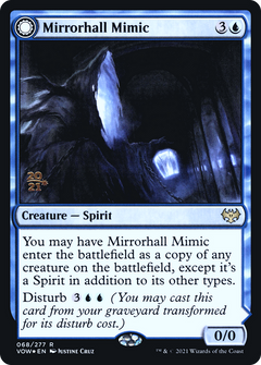 Mirrorhall Mimic // Ghastly Mimicry [Innistrad: Crimson Vow Prerelease Promos]-3
