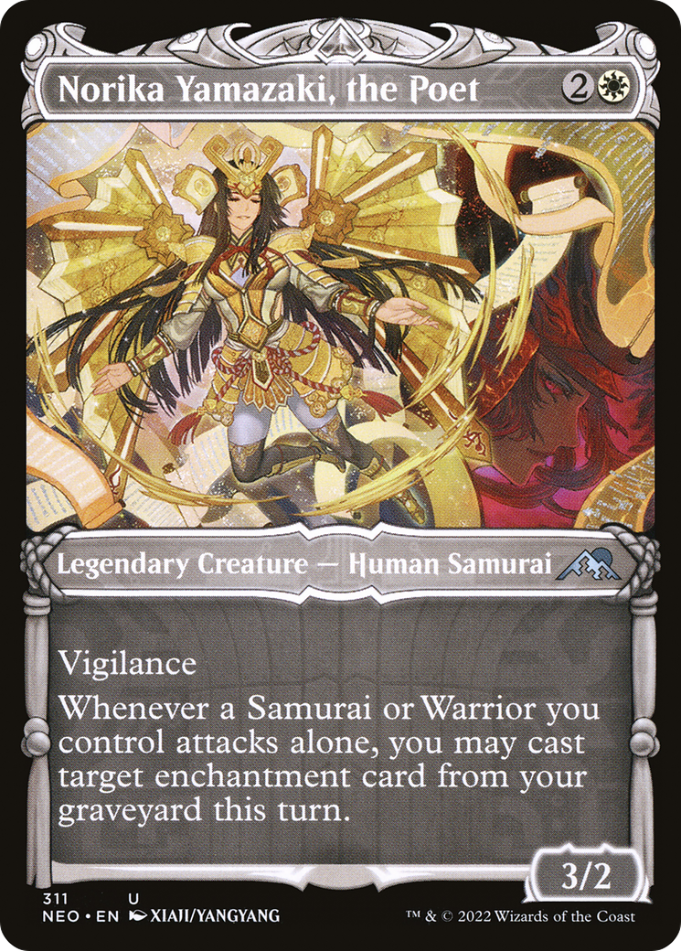 Norika Yamazaki, the Poet (Showcase Samurai) [Kamigawa: Neon Dynasty]-1