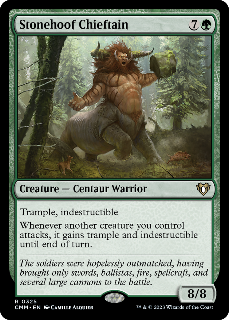 Stonehoof Chieftain [Commander Masters]-1