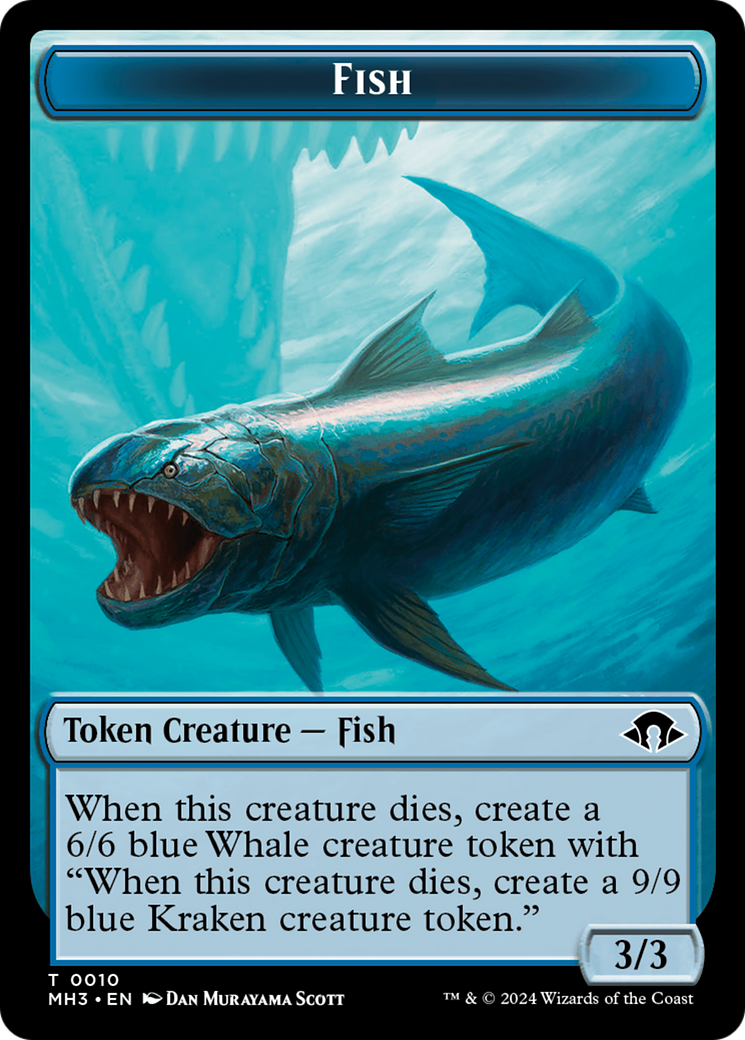 Servo // Fish Double-Sided Token [Modern Horizons 3 Tokens]-2