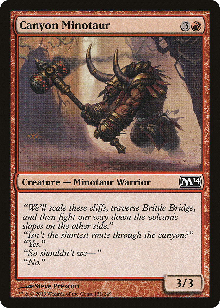 Canyon Minotaur [Magic 2014]-1