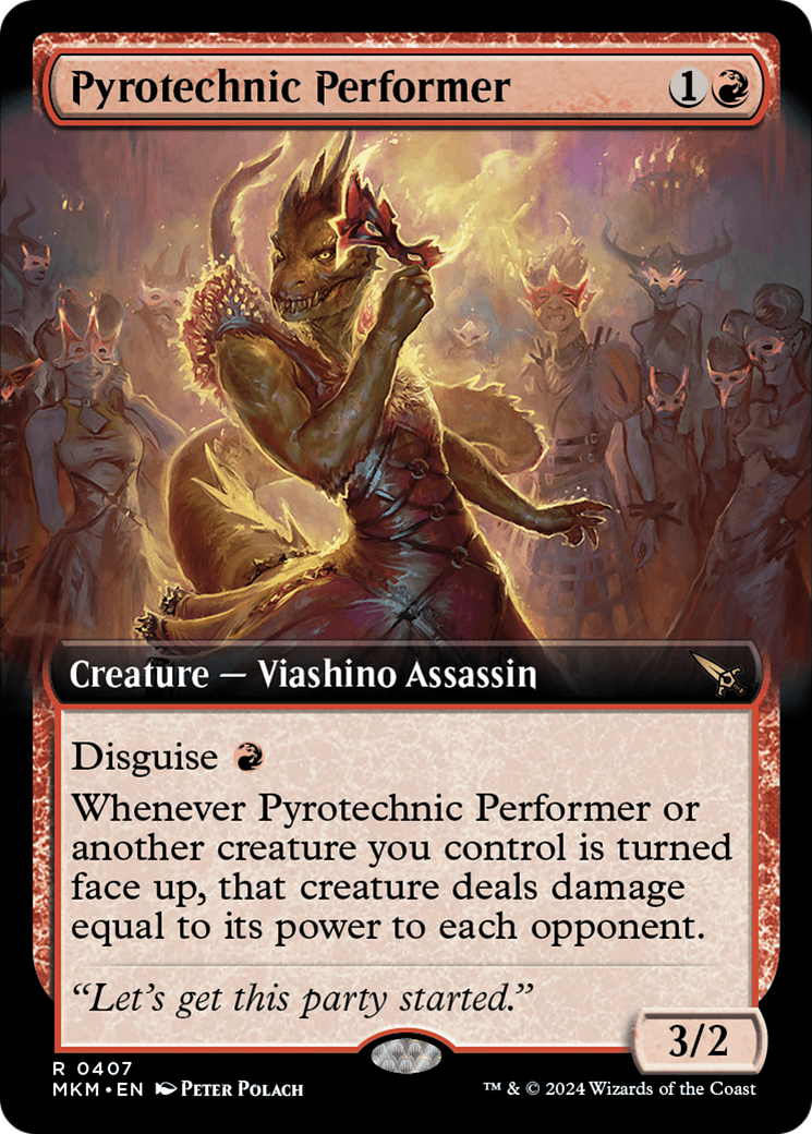 Pyrotechnic Performer (Extended Art) [Murders at Karlov Manor]-1