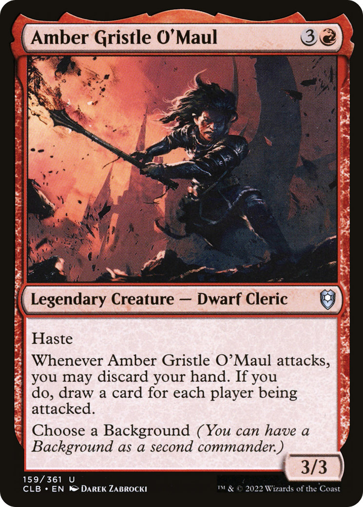 Amber Gristle O'Maul [Commander Legends: Battle for Baldur's Gate]