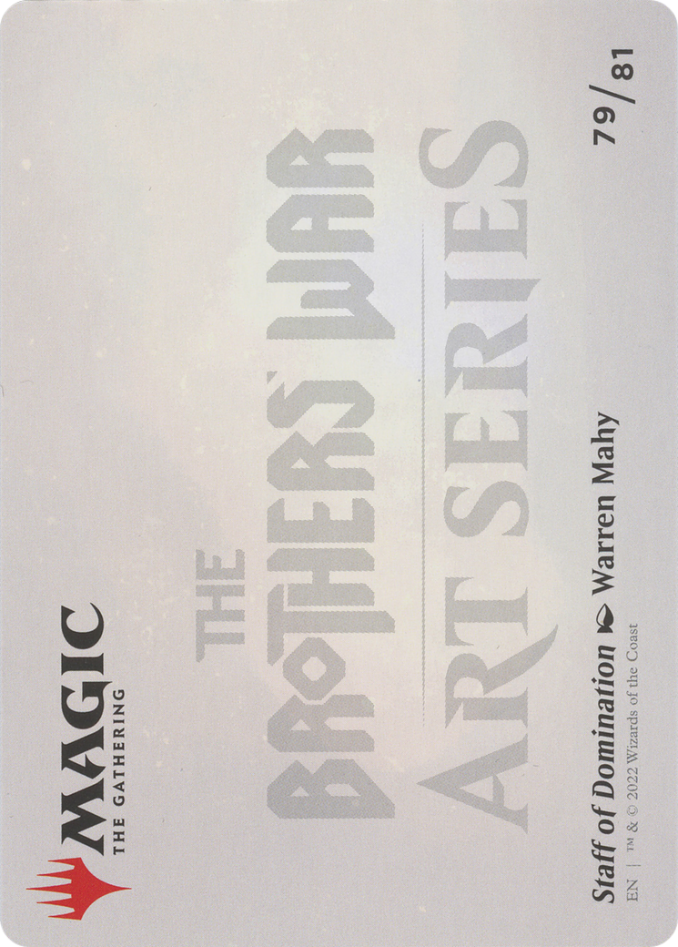 Staff of Domination // Staff of Domination (ABRO-079) - The Brothers' War Art Series (Borderless) Foil-2