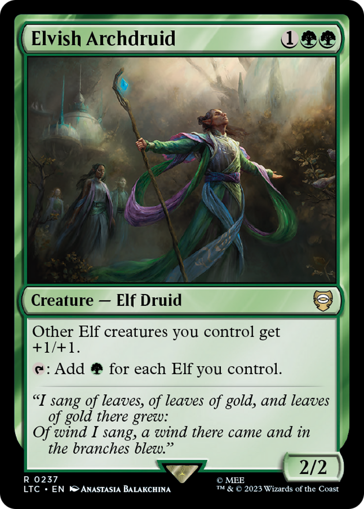 Elvish Archdruid [The Lord of the Rings: Tales of Middle-Earth Commander]-1