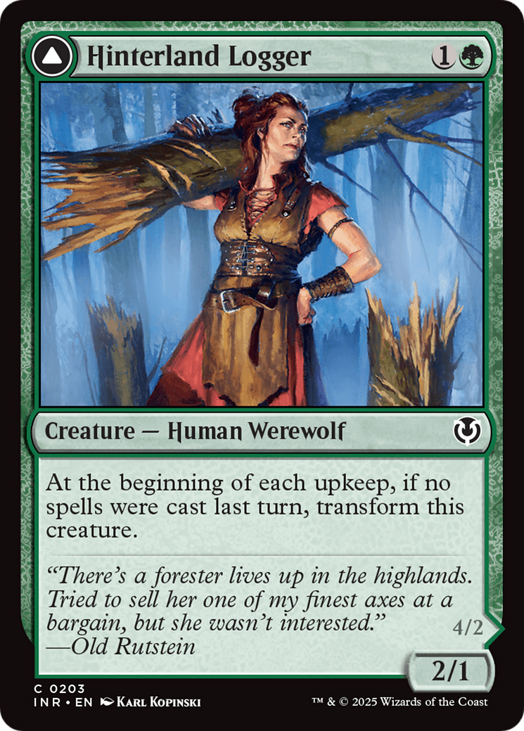 Hinterland Logger // Timber Shredder [Innistrad Remastered]-1