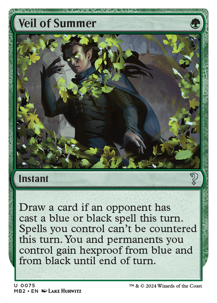 Veil of Summer (White Border) [Mystery Booster 2]-1