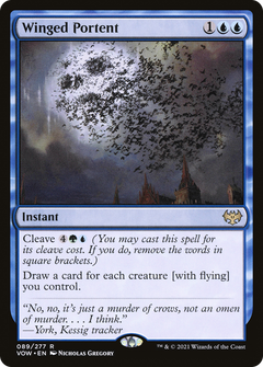 Winged Portent (VOW-089) - Innistrad: Crimson Vow Foil-1