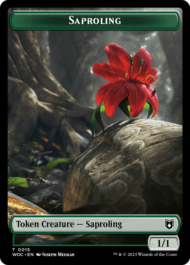 Saproling (TWOC-015) - Wilds of Eldraine Commander Tokens-1