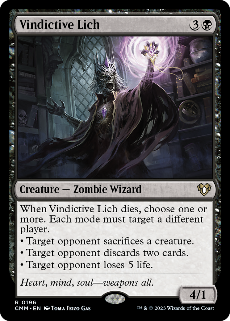 Vindictive Lich [Commander Masters]-1