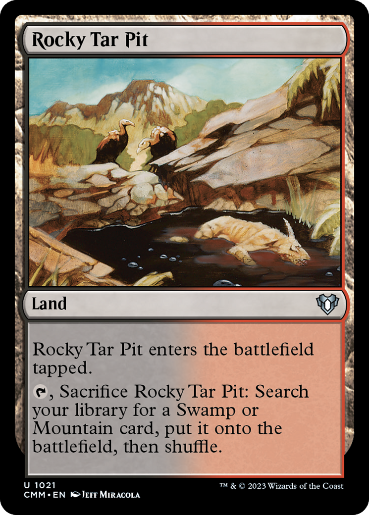 Rocky Tar Pit [Commander Masters]-1