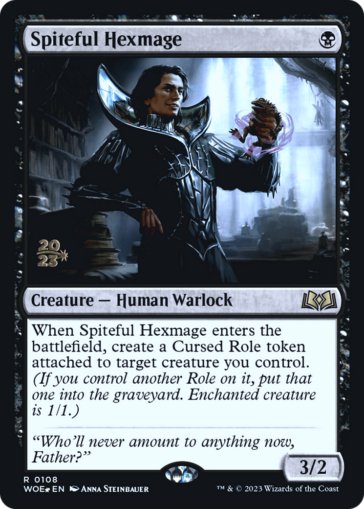 Spiteful Hexmage [Wilds of Eldraine Prerelease Promos]-1