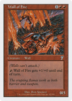 Wall of Fire (7ED-227) - 7th Edition-1